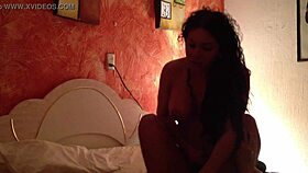 Meeting a busty shemale in two movements