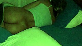 minha esposa showing off her curves in bed