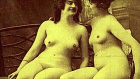 what vintage secrets hide in this hairy lesbian threesome?