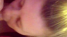 Busty BBW Gives Sloppy Blowjob With Big Tits