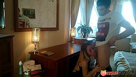 Nerdy blonde Ria Koks fucks her stepbrother in POV