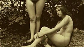 what vintage secrets hide in this hairy lesbian threesome?