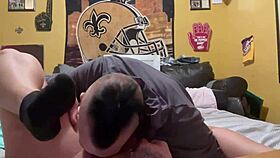 Brittany's busty tits get sucked by her husband