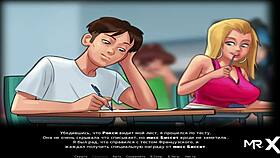 Feeling intense pleasure fucking the french teacher in summertimesaga