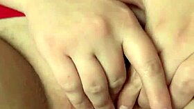 Girlfriend Fingers Pussy During Masturbation Session!