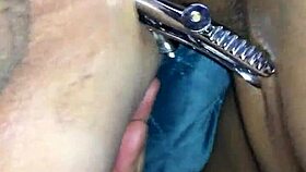 She said, Play with my shemale cock using toys