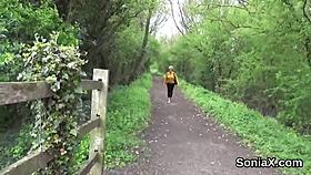 gill ellis flaunts her huge british milf breasts in underwear