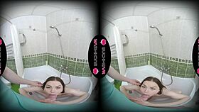 naked brunette alexa mills getting hardcore fucked in the bathroom with a big cock 😈💦