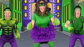 alyssa from bounce patrol in natural tits and clothed scene