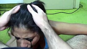 Paola's bold self deepthroat mess.