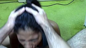 Paola's bold self deepthroat mess.