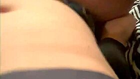 Brittany's busty tits get sucked by her husband