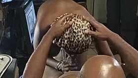 Watch this ebony milf suck cock so good!