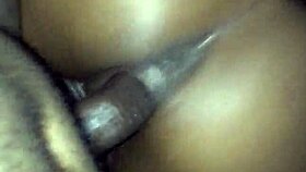 College ebony dalasia squirts while riding dick in pov orgasm