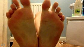 Watch Her Feet Get Whipped Hard!