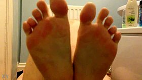 Watch Her Feet Get Whipped Hard!