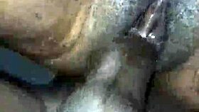 Babe intensely fucks her honey sweet pussy with a throbbing cock.