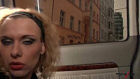 Two Hot Blondies PICK UP a Random Guy for FUCK with Uma in the Van