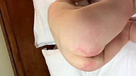 Disciplining her in the hotel room with whips and toys 😈