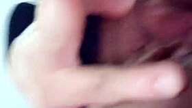 showing wet pussy gently