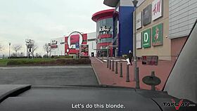 Blonde Gets KICKED OUT After CUMSHOT