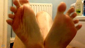 Watch Her Feet Get Whipped Hard!