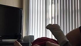 Wow, young Asian rides dick wildly with vibrator on webcam!