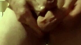 Stretching that scrotum with a handjob! 😉