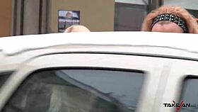 Two Hot Blondies PICK UP a Random Guy for FUCK with Uma in the Van