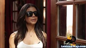 Blind lesbian massage leads to intense licking and hairy pussy fucking.