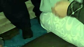 bella casada enjoying a group session in the van