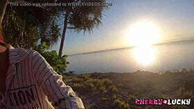 Crafting an epic blowjob on the beach today