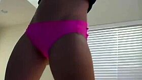 Blonde Teen Dances Seductively in Panties, Teasing Her Shaved Body and Small Tits