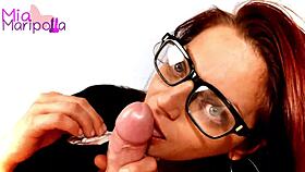 Watch her passionate condom blowjob on our first date?