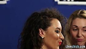 British dominas humiliate and suck dick in high-def cfnm group. Fetish babe action unfolds.