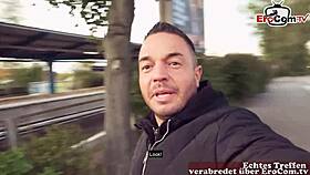 i picked up this german blonde in nylons on the street, she's so curvy and naughty