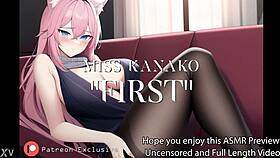 hey, i'm getting so shy doing this first-time catgirl bj asmr with big tits and ass sucking.