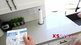 check out this tiny stepsis crushing on her stepbro with gagging