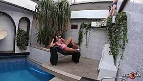 Stella smeets gets fucked by her boyfriend's friend samuray farias. You watch from behind the cameras.