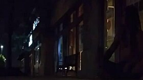 lvory white strips public on the strip with clothes ripped off