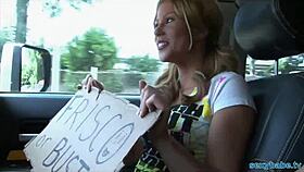 Blonde Playboy Slut Sucks Monster Cock in Blowjob