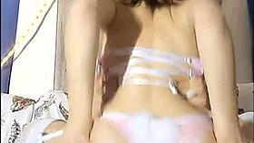 Little hungry bunny craves cock and gets facial cumshot