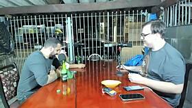 Lukas Zaad and Nicoly Mattos chatting about sex and mischief on the podcast 😜