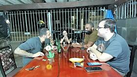 Lukas Zaad and Nicoly Mattos chatting about sex and mischief on the podcast 😜