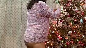 Anna Maria says, 'Come enjoy my mature latina christmas special part 2.'