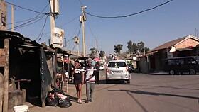 Hey, watch this ebony slut take BBC in ghetto bathroom?