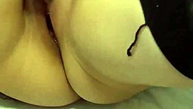 Lulu masturbates her vagina with stick