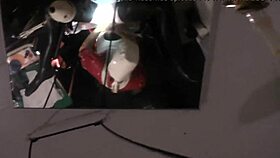 Rubbernurse Agnes Teases With Handjob And Deep Ass Dildo Pegging