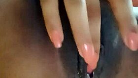 Lonely Girl Masturbates for Master