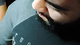 wild fucking in uber car with young guys sucking cock 😈🚗